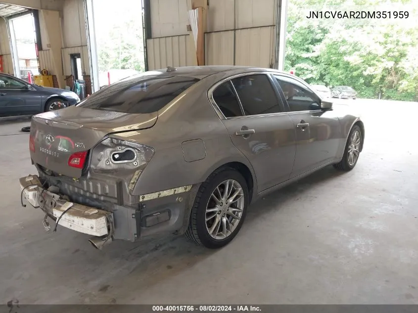 JN1CV6AR2DM351959 2013 Infiniti G37X