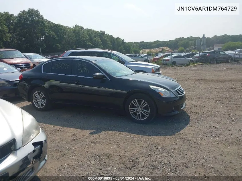 2013 Infiniti G37X VIN: JN1CV6AR1DM764729 Lot: 40018895