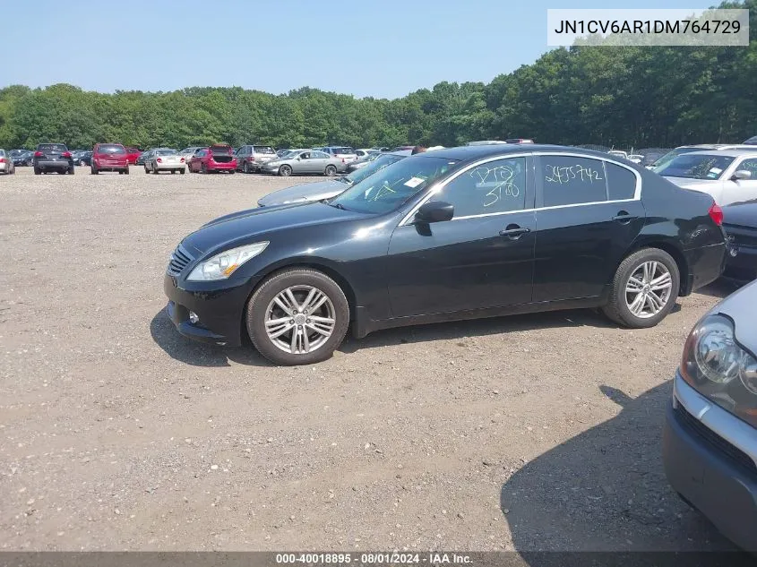 2013 Infiniti G37X VIN: JN1CV6AR1DM764729 Lot: 40018895