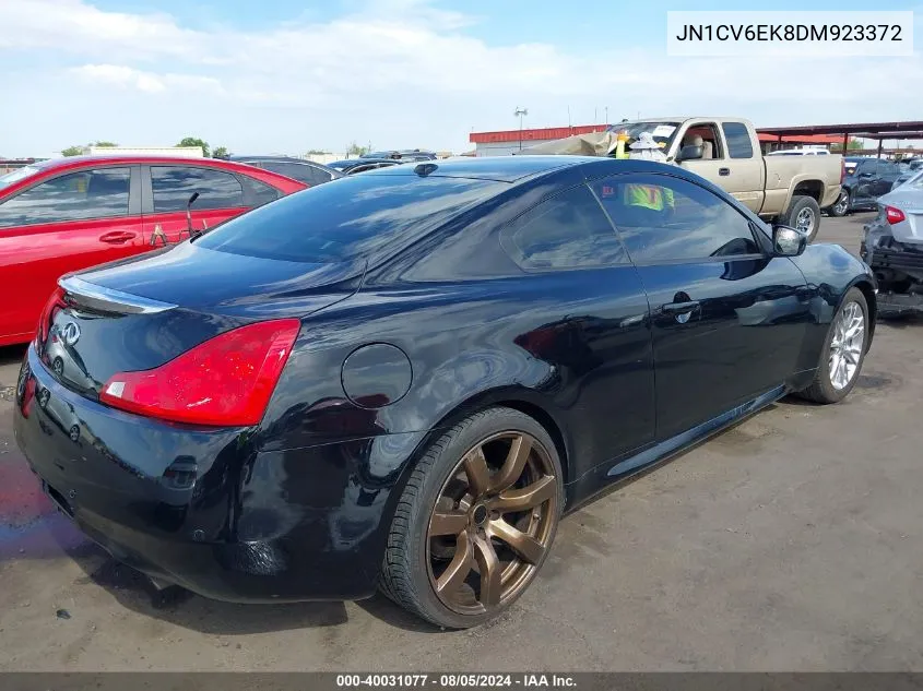 2013 Infiniti G37 Journey VIN: JN1CV6EK8DM923372 Lot: 40031077