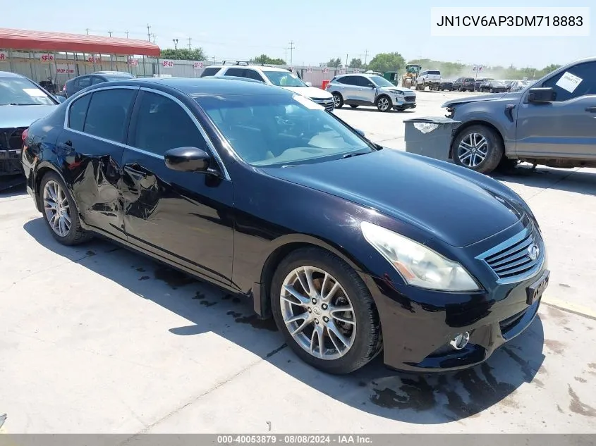 2013 Infiniti G37 Journey VIN: JN1CV6AP3DM718883 Lot: 40053879