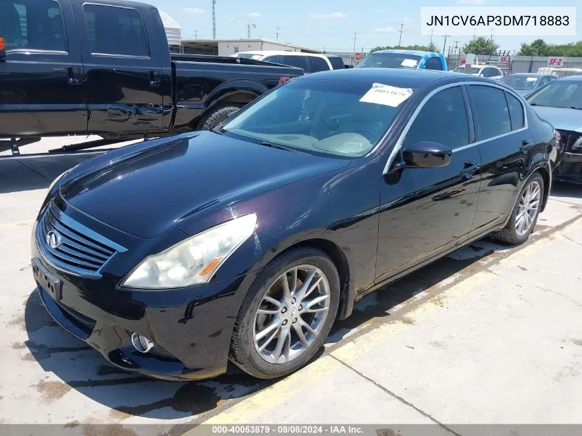 2013 Infiniti G37 Journey VIN: JN1CV6AP3DM718883 Lot: 40053879