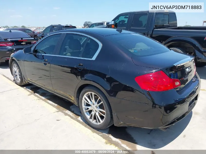 2013 Infiniti G37 Journey VIN: JN1CV6AP3DM718883 Lot: 40053879