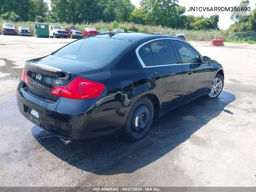 2013 Infiniti G37X VIN: JN1CV6AR9DM356690 Lot: 40069262