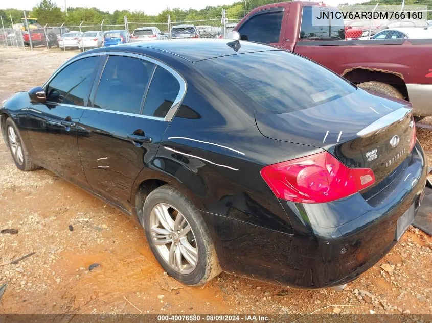 2013 Infiniti G37X VIN: JN1CV6AR3DM766160 Lot: 40076580