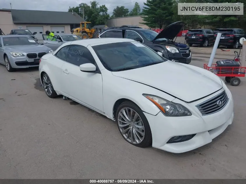 2013 Infiniti Ipl G VIN: JN1CV6FE8DM230195 Lot: 40088757