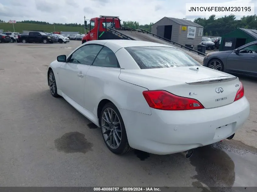 2013 Infiniti Ipl G VIN: JN1CV6FE8DM230195 Lot: 40088757