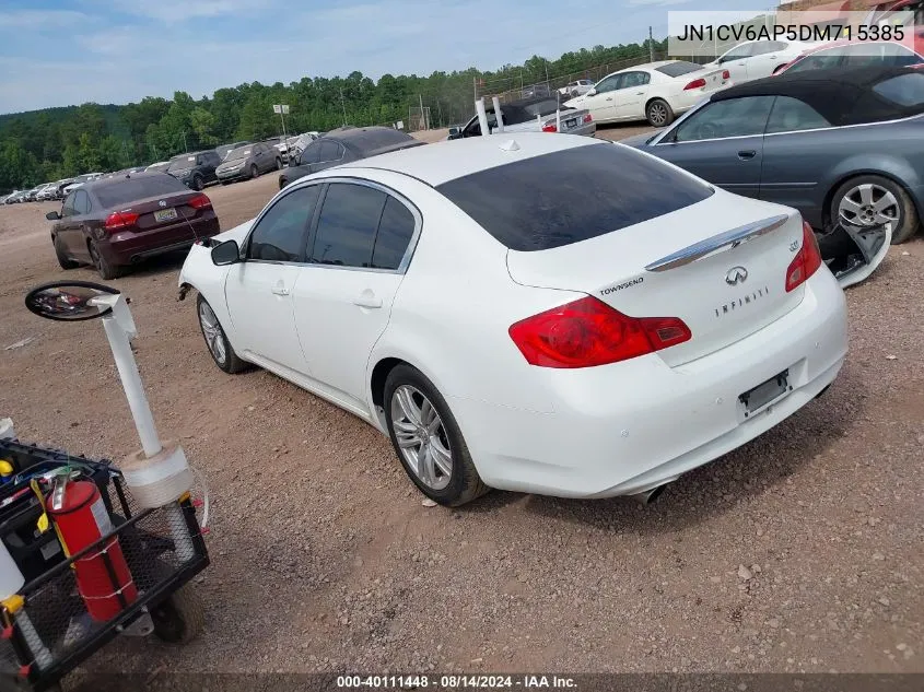 2013 Infiniti G37 Journey VIN: JN1CV6AP5DM715385 Lot: 40111448