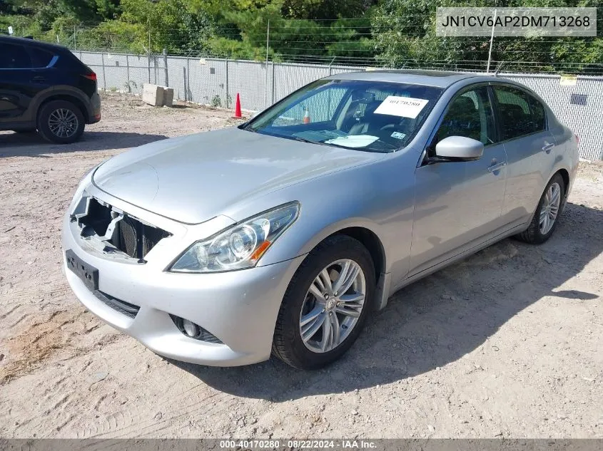 2013 Infiniti G37 Journey VIN: JN1CV6AP2DM713268 Lot: 40170280