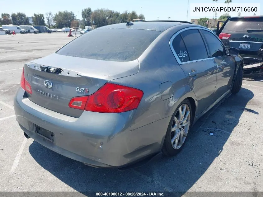 2013 Infiniti G37 Journey VIN: JN1CV6AP6DM716660 Lot: 40198012