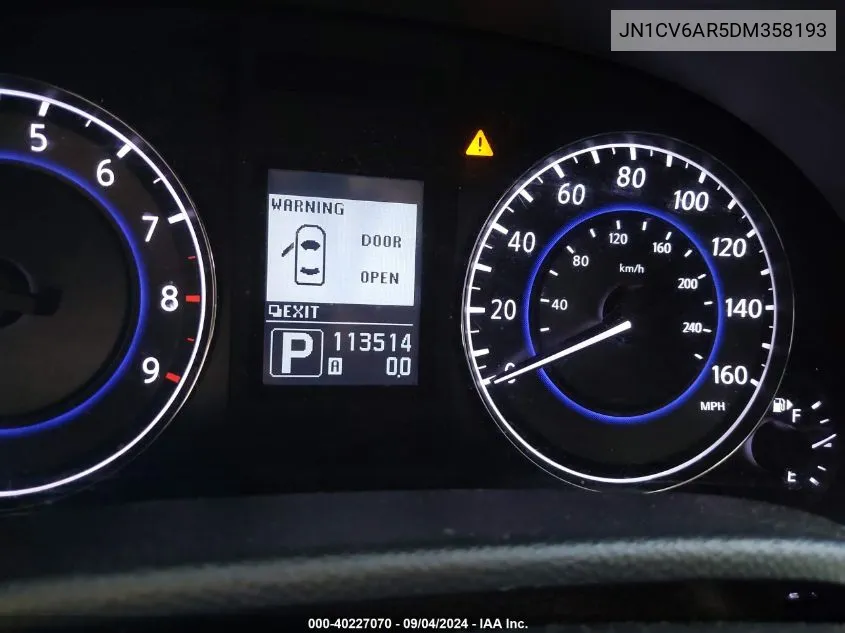 JN1CV6AR5DM358193 2013 Infiniti G37X