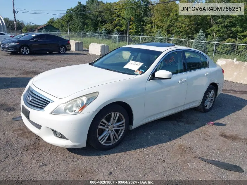 2013 Infiniti G37X VIN: JN1CV6AR4DM766281 Lot: 40261867