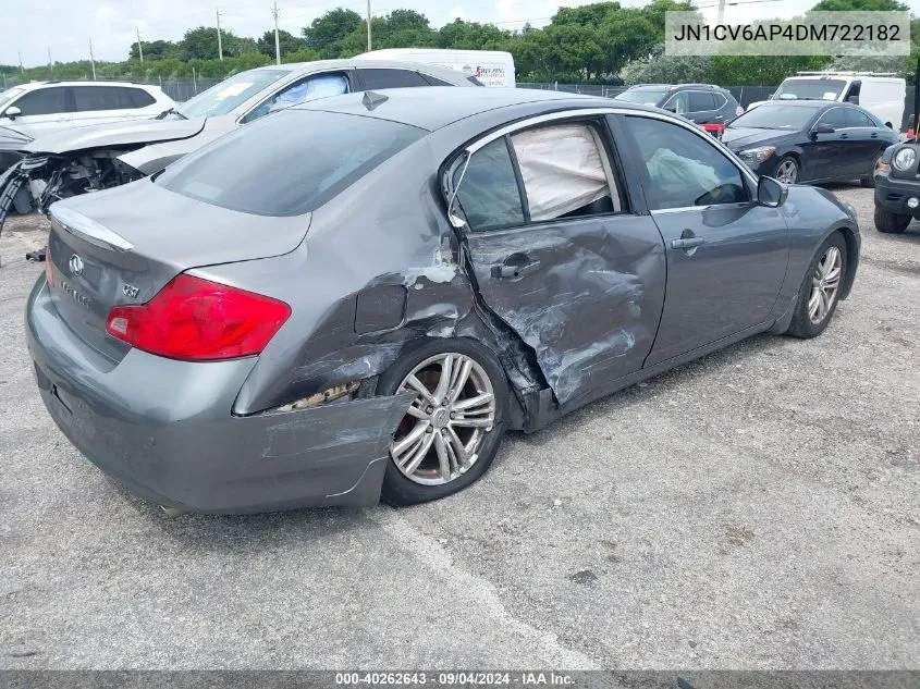 2013 Infiniti G37 Journey VIN: JN1CV6AP4DM722182 Lot: 40262643