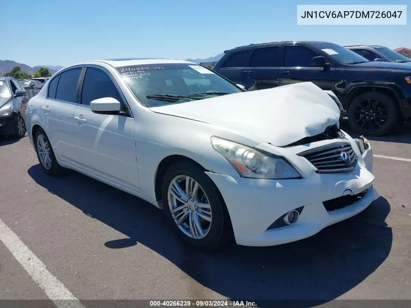 2013 Infiniti G37 Journey VIN: JN1CV6AP7DM726047 Lot: 40266239