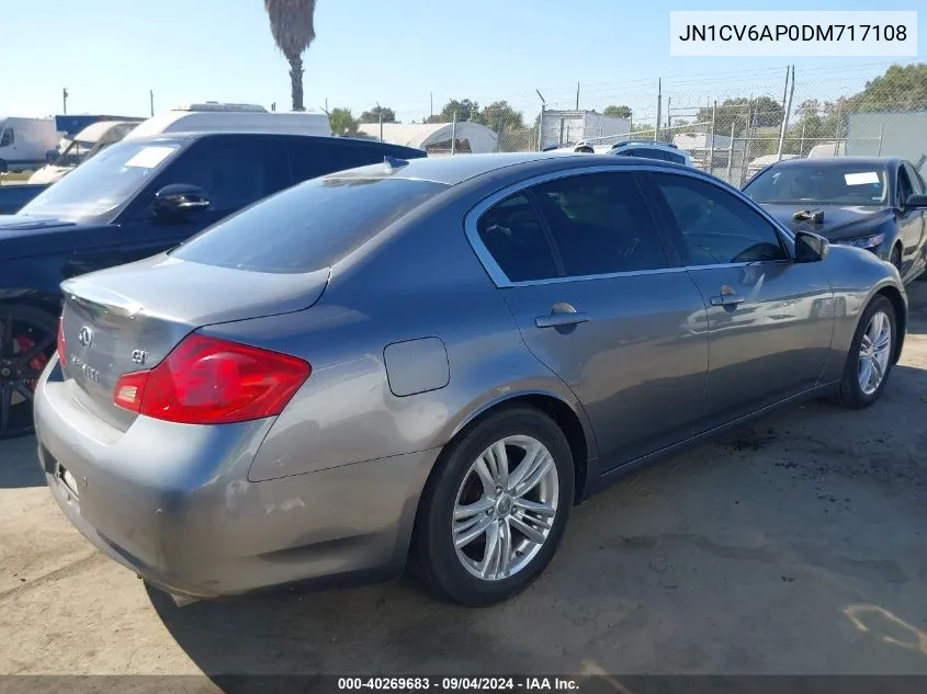 2013 Infiniti G37 Journey VIN: JN1CV6AP0DM717108 Lot: 40269683