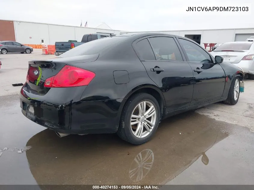 2013 Infiniti G37 Sedan Journey/Sport VIN: JN1CV6AP9DM723103 Lot: 40274153