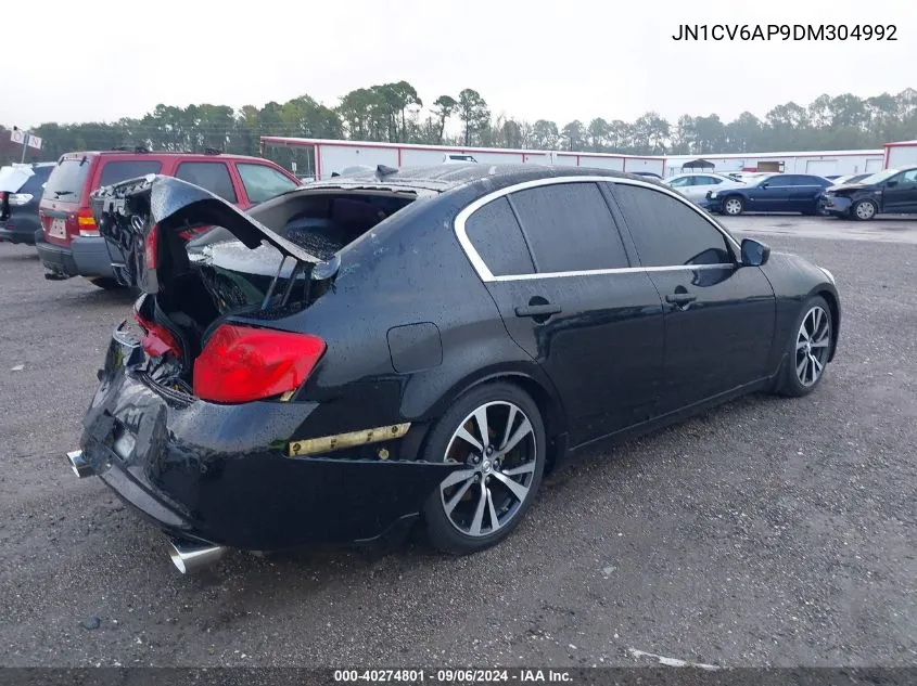 2013 Infiniti G37 Journey VIN: JN1CV6AP9DM304992 Lot: 40274801