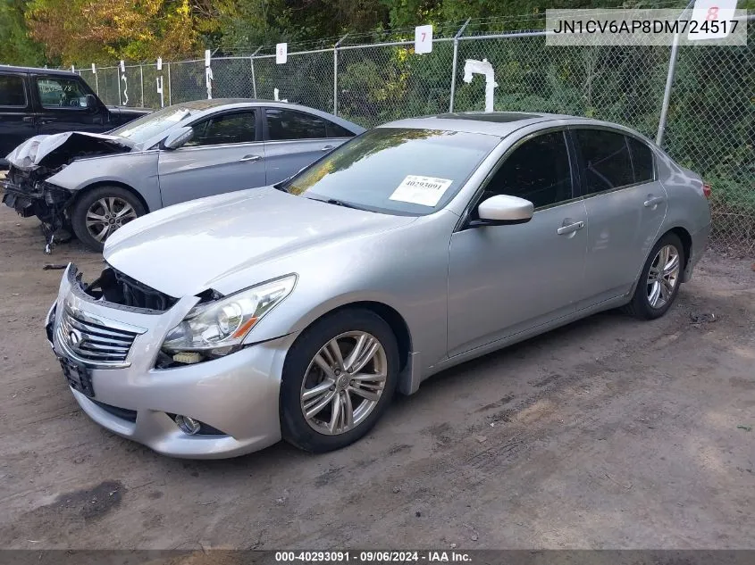 2013 Infiniti G37 Journey VIN: JN1CV6AP8DM724517 Lot: 40293091