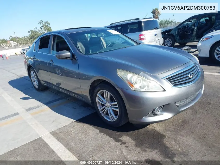 2013 Infiniti G37 Journey VIN: JN1CV6AP2DM300783 Lot: 40300727