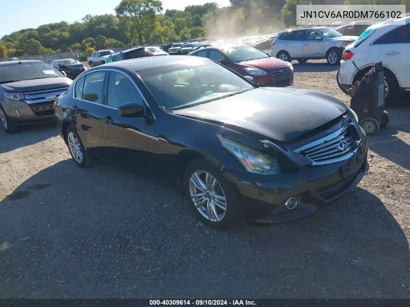 2013 Infiniti G37X VIN: JN1CV6AR0DM766102 Lot: 40309614