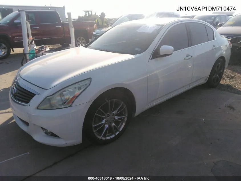 2013 Infiniti G37 Journey/Sport VIN: JN1CV6AP1DM710474 Lot: 40318019