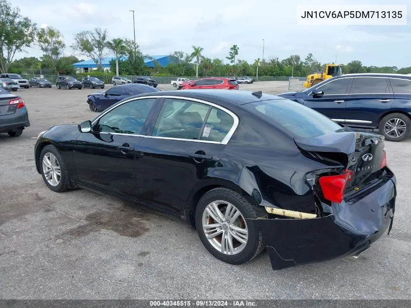 2013 Infiniti G37 Journey VIN: JN1CV6AP5DM713135 Lot: 40345515