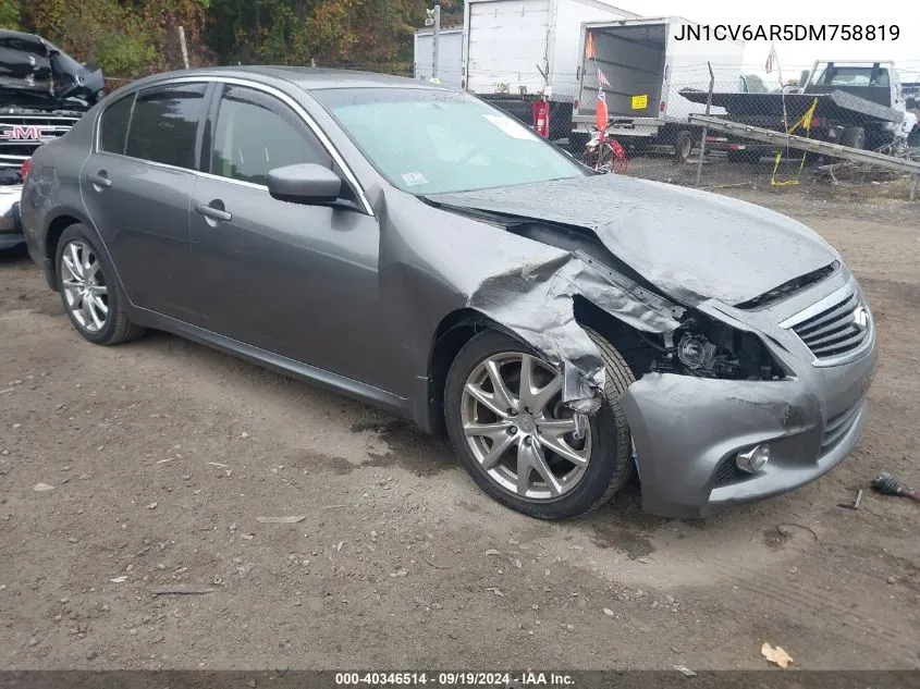 JN1CV6AR5DM758819 2013 Infiniti G37X