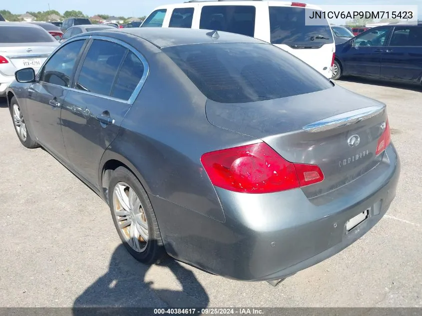 2013 Infiniti G37 Journey/Sport VIN: JN1CV6AP9DM715423 Lot: 40384617