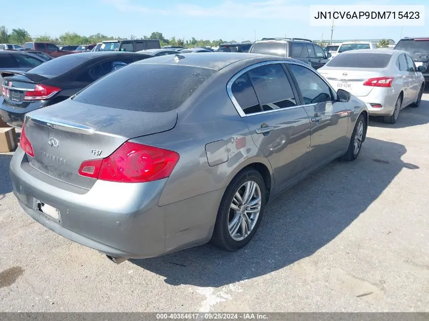 2013 Infiniti G37 Journey/Sport VIN: JN1CV6AP9DM715423 Lot: 40384617