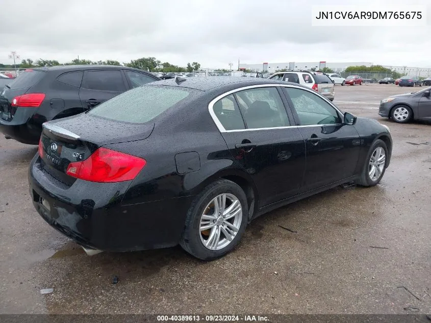 2013 Infiniti G37 VIN: JN1CV6AR9DM765675 Lot: 40389613