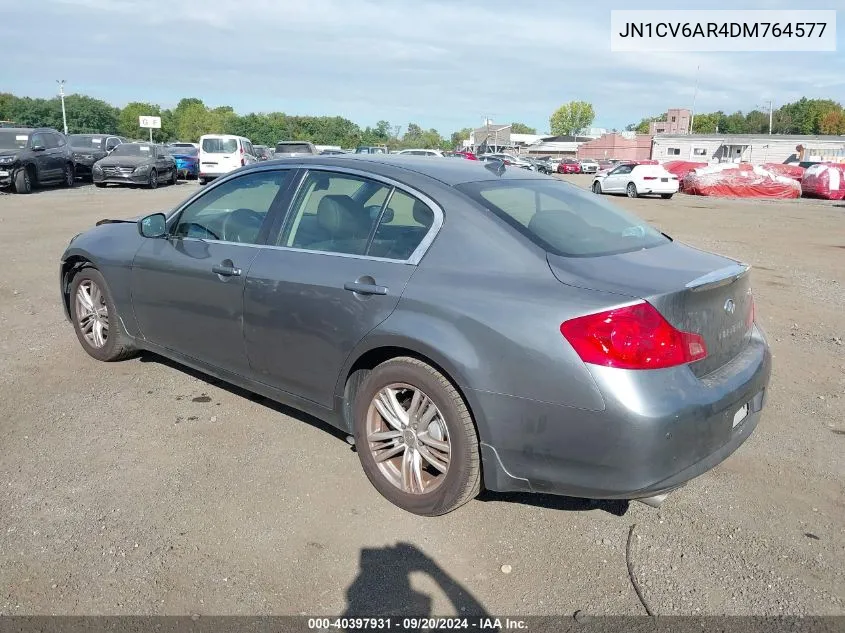 2013 Infiniti G37X VIN: JN1CV6AR4DM764577 Lot: 40397931