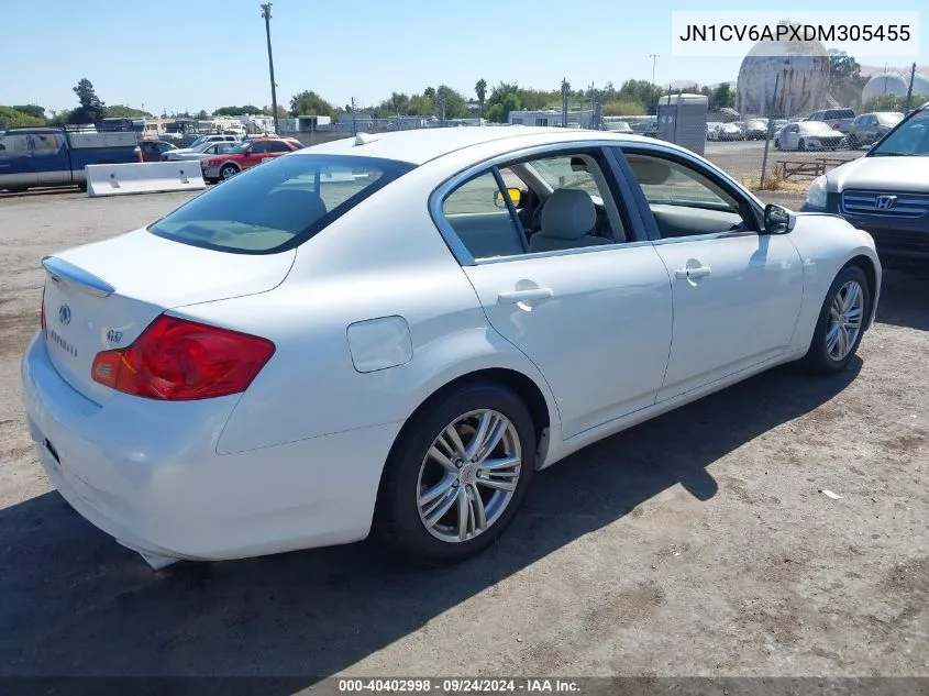 2013 Infiniti G37 Journey VIN: JN1CV6APXDM305455 Lot: 40402998