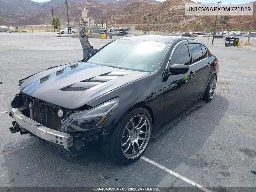 2013 Infiniti G37 Journey VIN: JN1CV6APXDM721859 Lot: 40405964