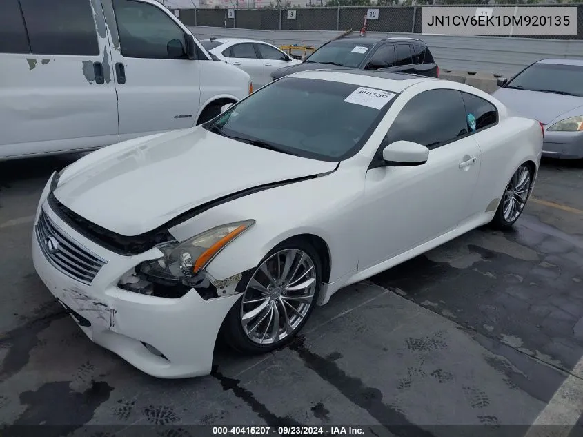 2013 Infiniti G37 Journey VIN: JN1CV6EK1DM920135 Lot: 40415207