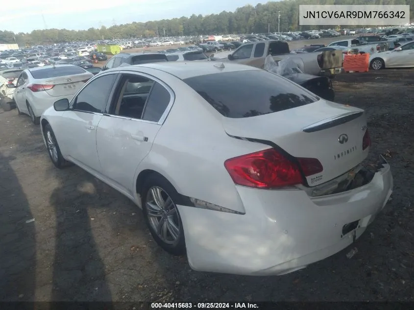 2013 Infiniti G37X VIN: JN1CV6AR9DM766342 Lot: 40415683