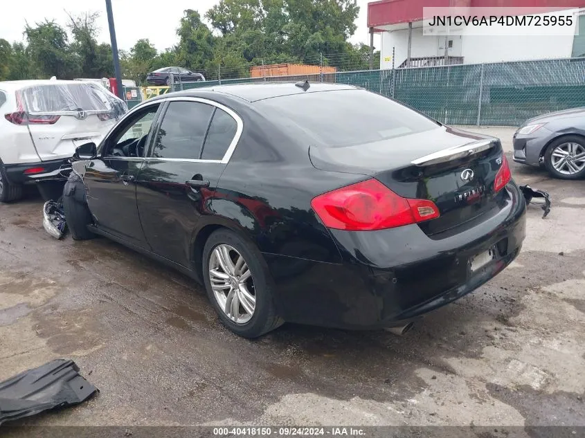 2013 Infiniti G37 Journey VIN: JN1CV6AP4DM725955 Lot: 40418150