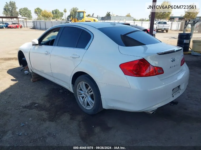 2013 Infiniti G37 Journey VIN: JN1CV6AP6DM723561 Lot: 40451878