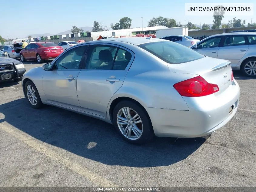 2013 Infiniti G37 Journey VIN: JN1CV6AP4DM713045 Lot: 40469778