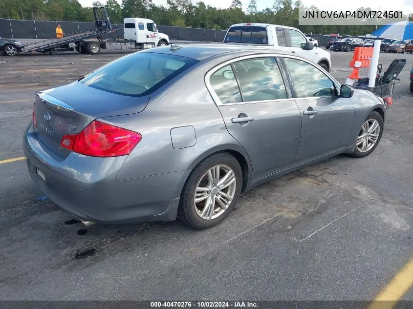 2013 Infiniti G37 Journey VIN: JN1CV6AP4DM724501 Lot: 40470276