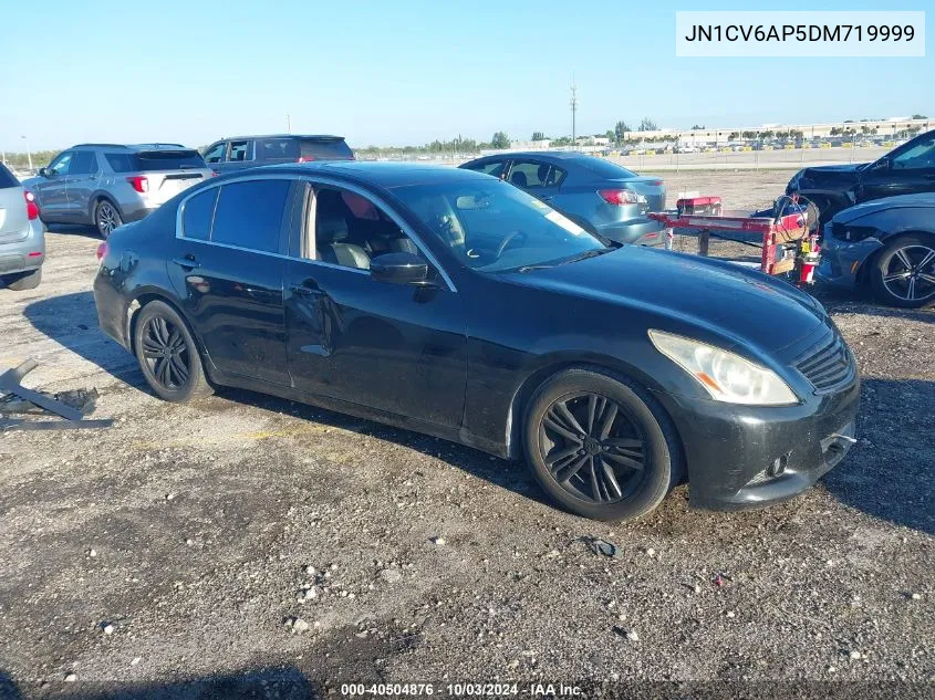 2013 Infiniti G37 Journey VIN: JN1CV6AP5DM719999 Lot: 40504876