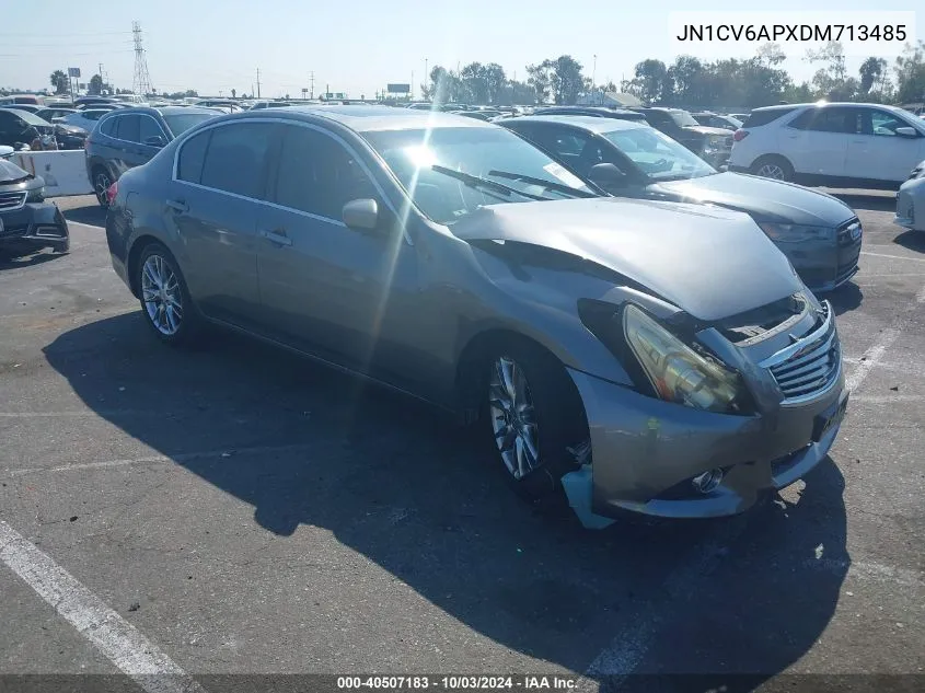 2013 Infiniti G37 Journey VIN: JN1CV6APXDM713485 Lot: 40507183