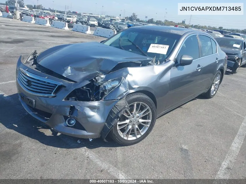 2013 Infiniti G37 Journey VIN: JN1CV6APXDM713485 Lot: 40507183