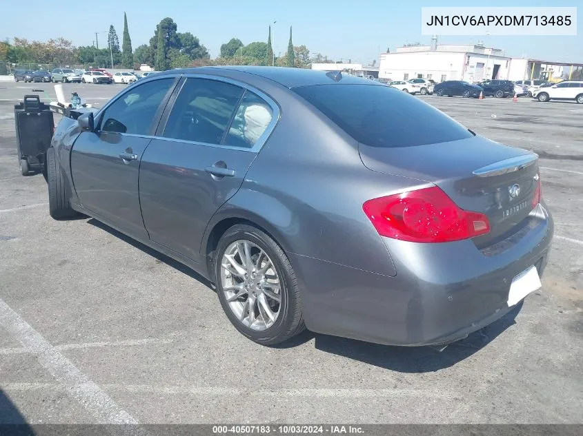 2013 Infiniti G37 Journey VIN: JN1CV6APXDM713485 Lot: 40507183