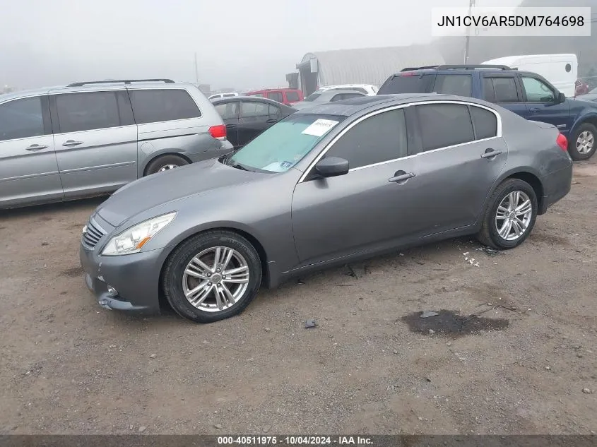 2013 Infiniti G37X VIN: JN1CV6AR5DM764698 Lot: 40511975