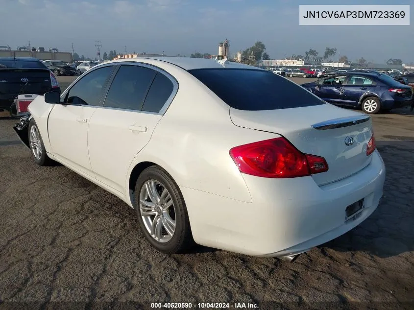 2013 Infiniti G37 Journey VIN: JN1CV6AP3DM723369 Lot: 40520590