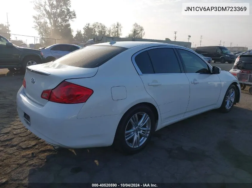 2013 Infiniti G37 Journey VIN: JN1CV6AP3DM723369 Lot: 40520590