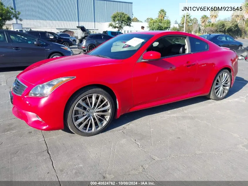 2013 Infiniti G37 Sport VIN: JN1CV6EK6DM923645 Lot: 40524762