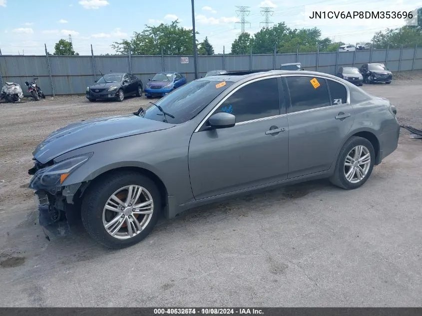 2013 Infiniti G37 Journey/Sport VIN: JN1CV6AP8DM353696 Lot: 40532674