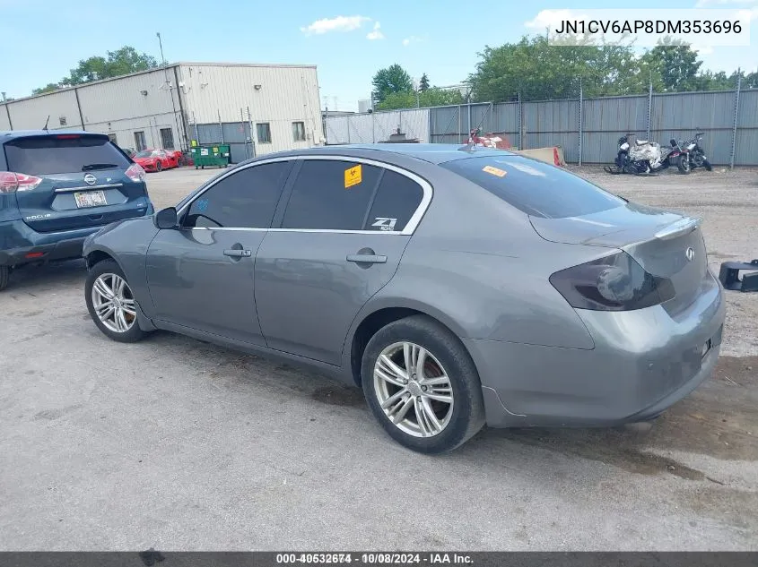 2013 Infiniti G37 Journey/Sport VIN: JN1CV6AP8DM353696 Lot: 40532674