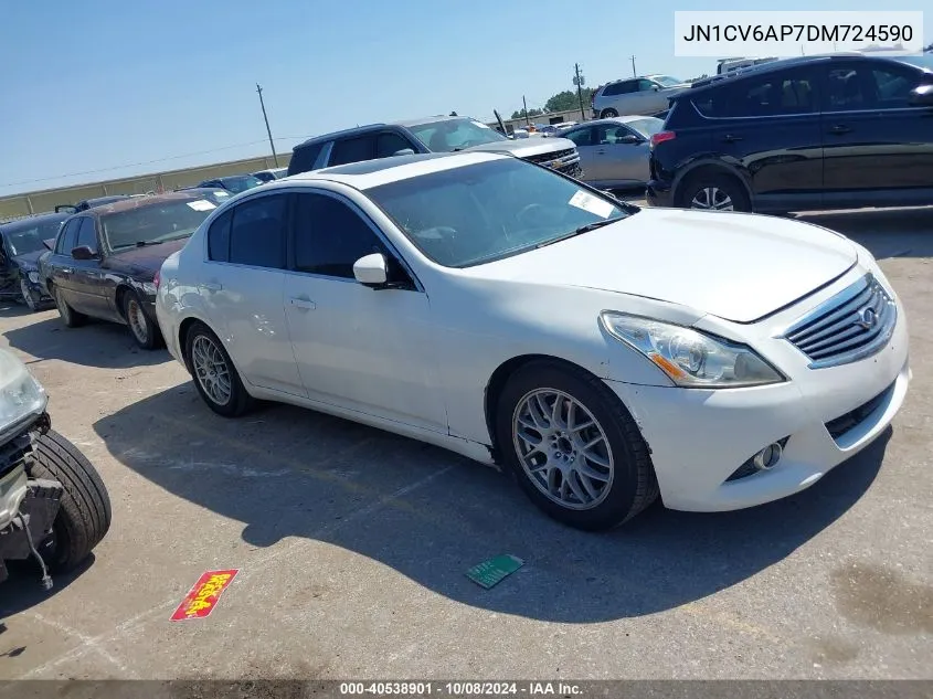 2013 Infiniti G37 Journey VIN: JN1CV6AP7DM724590 Lot: 40538901